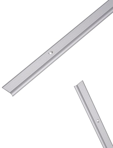 5 x siwitec Treppenkantenprofil 2 m, Aluminium, silberfarbig eloxiert, 23 x 5,0 x 1,8 mm, Treppen Kantenschutz, Treppenstufen Schutzprofil, Übergangsprofil