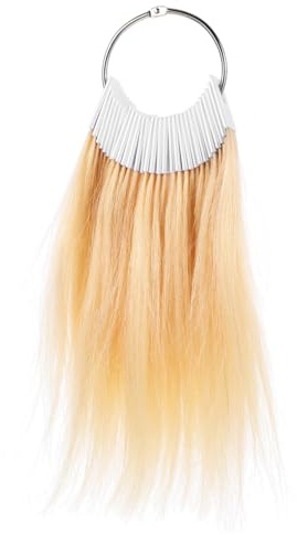 HAPINARY 30pièces Anneaux De Cheveux Pour Tests De Couleur Nuanciers De Cheveux Humains Réels Échantillons De Couleur De Pour Coiffeurs