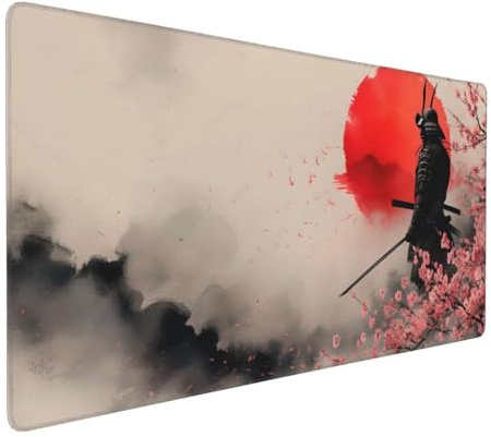 Japan Mount Fuji Gaming Mauspad, Mousepad XXL 800x400x3 mm, Wasserdicht Anti-Rutsch Schreibtisch Mouse Pad verbessert Präzision und Geschwindigkeit, Gaming Zubehör für Home Zimmer Deko Q-805