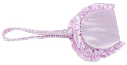 Holibanna Maschera Per Gli Occhi Oscurante in Pizzo Mini Forcine Paralume in Rete Fasce Di Agnello Fasce Per Animali Kit Teste Cinghie Accessori Giradischi Mini Giocattoli Seta Lavender