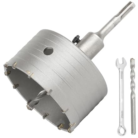 SUQIN Hålsåg För Betong,ihålig Borrkron Ø 105mm Med 110mm SDS Plus Adapter Och Centrumborr 8x110 mm,Uttagsborr Betong väggborr,Core Borrbit För Tegel,Cement Stenvägg.