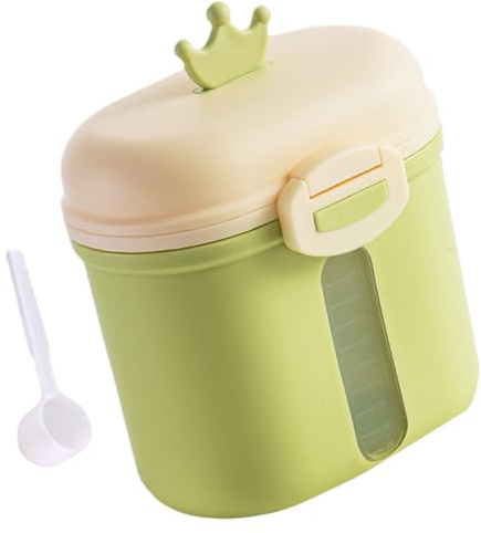 Contenitore da viaggio per latte in polvere, dispenser per latte in polvere, doppio strato, con cucchiaio