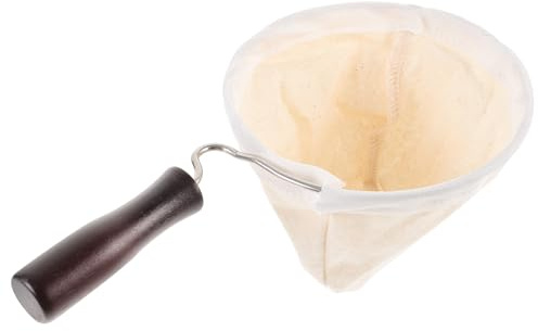 Homoyoyo Sachet Filtre à Café Réutilisable en Tissu de Flanelle Grosse Taille Couleur Assortie Passoire à Café et Thé Écologique pour Préparation Manuelle et Usage Quotidien