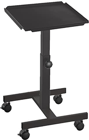 celexon Projektionstisch PT1010 | 60-90 cm höhenverstellbar | Beamer-Tisch mit fester Ablagefläche: 38x38cm | mobile & stabile Stahlkonstruktion | ideal für Präsentationen & Schulungen