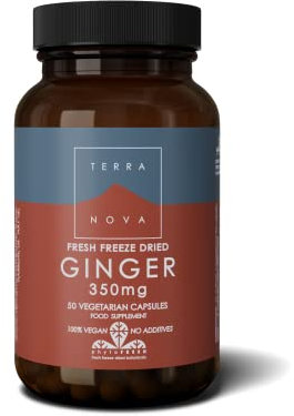 TERRANOVA Ginger 350Mg Fresh Freeze Dried, 50 CT