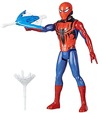 SPIDER-MAN hasbro - (action figure 30cm con blaster titan hero blast gear)