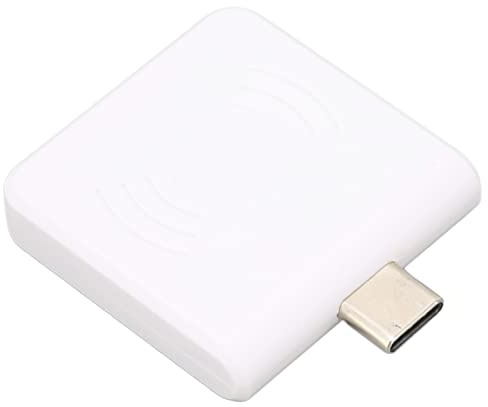 Lector de Tarjetas RFID Lector de Tarjetas Inteligentes sin Contacto para RFID 125Khz/13.56Mhz ID/IC Lector de Tarjetas OTG Móvil con Zumbador E Indicador LED, Utilizado en Inicio de Sesión de(R65D)