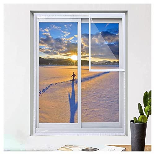 STRMAX Thermo Cover Fenster-Isolierfolie,Plane Isolierung Fensterfolie Winter Kälteschutz Windschutzscheibe Warm Halten Winddicht for Schlafzimmer Wohnzimmer Balkon, Benutzerdefinierte Größe (Color :