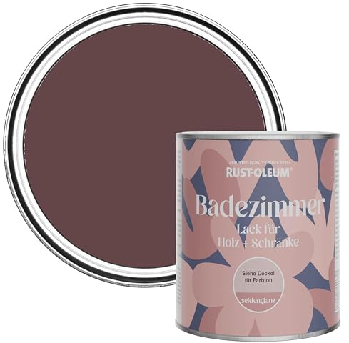Rust-Oleum Purple Moisture Resistant Bathroom Wood and Cabinet Paint in Satin Finish - Mulberry Street 750ml