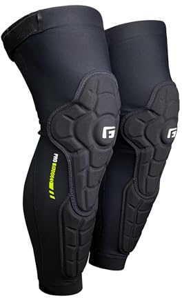 G-Form Pro-Rugged 2 Knee-Shin Guard, Noir, Adulte X-Large | avec Protection des genoux pour le vélo, le patinage et les sports de neige, Protège-genoux et tibias pour le sport