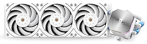 Thermalright Frozen Edge 360 White CPU Water Cooler With PWM Fans, Pump Speed is 2800RPM,S-FDB Bearing, for AMD AM4/AM5,Intel LGA1150/1155/1200/1700/1851(FE360 White)