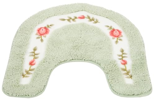 HEMOTON 1pezzi Tappetino Antiscivolo Closestool in Tappeto Per Wc Domestico Cuscino Comodo Per Bagno Decorativo Per Toilette e Casa