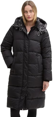 TOM TAILOR Damen 1042917 Puffer Parka mit abnehmbarer Kapuze