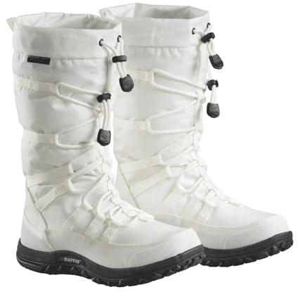 Baffin Women's ESCALATE X Mid Height Insulated Lightweight Tundra-Rated Slip-Resistant Cold Weather Winter Snow Boots, WHITE, 8