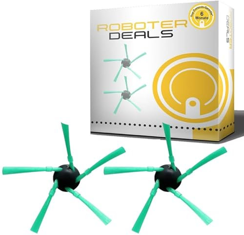 Roboter Deals - Seitenbürsten, Ersatzbürsten (2 Stück) für Vorwerk VR7 Staubsaugroboter. 100% geprüfte Qualität. Besonders stabile Borsten.