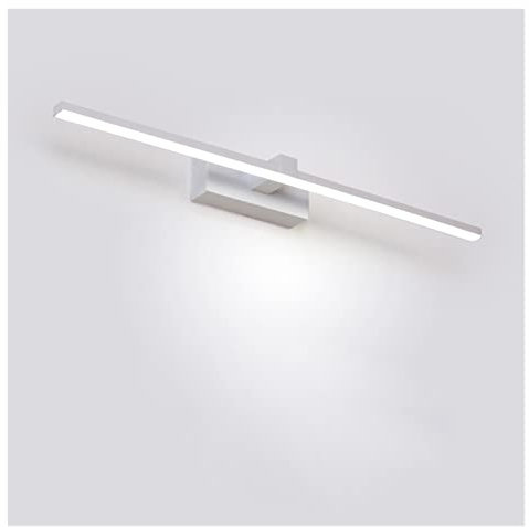 HBDCRJGE LED-Spiegelleuchte Wandleuchten Badezimmer wasserdichte weiße Schwarze LED-Flachlampe Moderne Innenwandleuchte Badezimmerleuchte Make-up-Spiegel, Moderne Wandleuchten