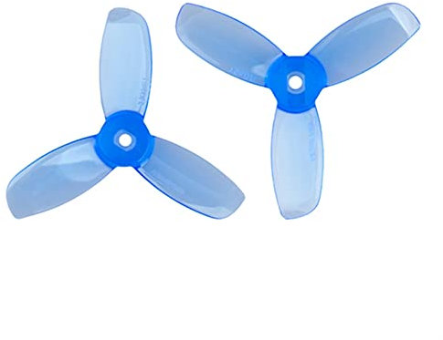 ROXENT 1,9X4X3 3-Blatt-PC-Propeller mit quadratischem Loch, for FPV Racing Freestyle 2-Zoll-Cinewhoop-Drohnen Drohnen-Quadrocopter(8Pairs Blue)