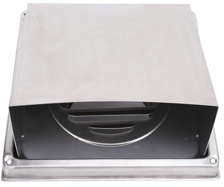 Außenwand-Entlüftungsabdeckung, Externe Entlüftungsabdeckungen mit Abflachungen, 100 Mm, 304 Edelstahl-Ventilator-Entlüftungsabdeckung, Küchen-Abluftventilator,