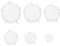Yunova 6PCS Silicone Food Covers – Reusable Stretch Lids in 6 Sizes, BPA-Free Platinum Silicone, Leakproof & Heat Resistant for Bowls, Cups, Containers, Fridge, Microwave & Oven Use
