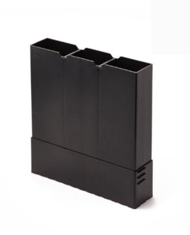 Manchon d'extension vertical à cavité facile à couper, noir, hauteur de parcours de 2 briques, grille d'aération télescopique au sol, lot de 1