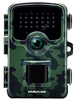 Camouflage - Caméra de Surveillance Nature WiFi Camouflage EZ20 – Piège Photo 30 MP avec Vision Nocturne, déclenchement Rapide, Application Mobile – Observation Faune & Jardin