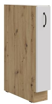 Kuechen-preisbombe Unterschrank 15 Schrankauszug Stilo Weiß + Eiche Artisan Küchenzeile Küchenblock Küche Landhaus