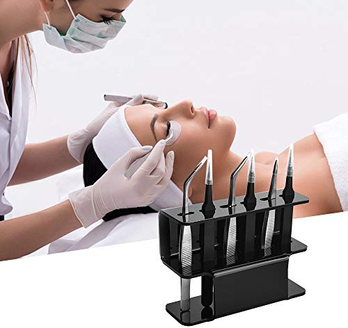 Support de pince à épiler en acrylique pour extensions de cils, organisateur de pinces à épiler, support de rangement pour accessoires d'outils, étagère pour techniciens de cils,