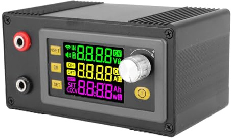 Jiawu Pantalla Digital Fuente de Alimentación Regulada por CC Salida Portátil 65V6A para Experimentos de Laboratorio ABS