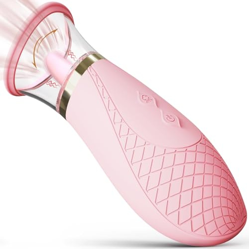 Nipple Stimulator Sensory Toys Woman Electric, Tongue Licker & 3X Suction & 9X Vibration Mode, White Elephant Gifts Y1211