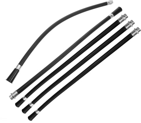 Kichvoe Kit 5 Pezzi Tubo di Spruzzatura per Fire Extinguisher Spray in Plastico Nero, Facile da Usare Estensione di Spegnimento per Estintore 4kg