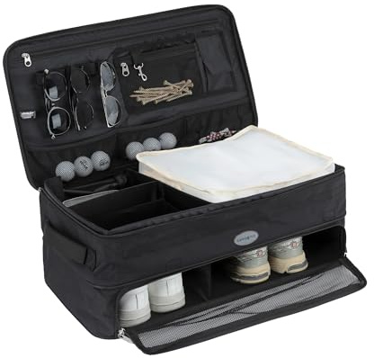 Samsonite Expanding Golf Trunk Locker Organizer, BLACK