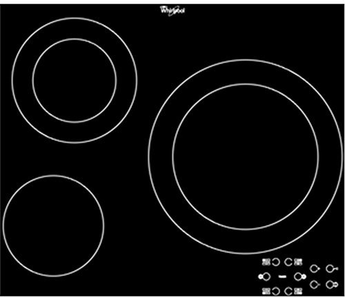 Whirlpool AKT 807/BF Placa, 1700 W, Vitrocerámica, Color