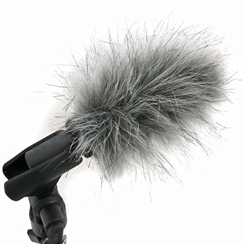 keepdrum WS04 Fell-Windschutz für Diverse Mikrofone