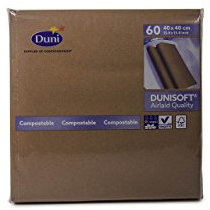 Duni Dunisoft Servietten chestnut 40 x 40 cm 60 Stück