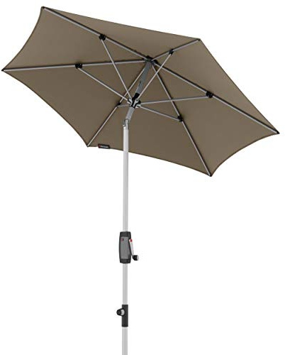 Knirps Sonnenschirm Automatic - Runder Kurbelschirm - Modernes Design - Starker UV-Schutz - 220 cm - Höhenverstellung