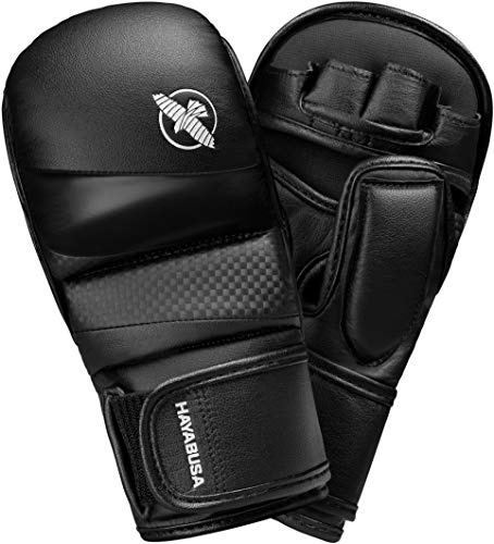 Hayabusa T3 Guantes de Entrenamiento Sparring MMA de 7 oz para Hombres y Mujeres - Negro, XL
