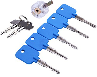 Loboo Idea Werkzeug zur Reparatur von Schloss, mit transparentem Kreuz, 5 Stück Schlüsselsatz Schlüsselsatz für Kreuzschlösser/Masterschlüssel für Kreuzschloss Lockpick-Werkzeug-Set