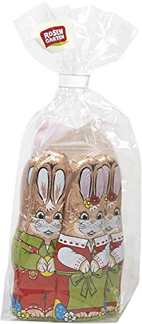 Rosengarten - Schokoladen-Osterhasen massiv - 62,5 g - 8er Pack