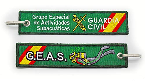 Tacro Llavero GEAS Grupo Especial de Actividades Subacuáticas Guardia Civil Bordado