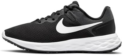 Nike Revolution 6 Laufschuh Black/White-Dk Smoke Grey-Cool 41 1/3