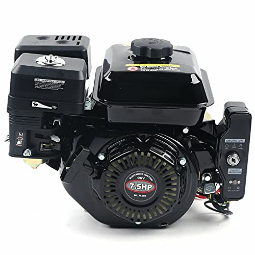 Futchoy 7.5HP Gas Engine Electric Start Side Shaft Motor HVO Gasoline Engine 3600RPM Used for Compressor Ripper, Lawn Mower