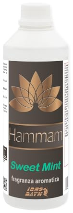 IDRO BATH Fragranza Aromatica per Bagno Turco e Hammam SWEET MINT 500 ml | Fragranza Aromatica Concentrata al profumo di Pino Mentolato