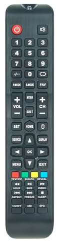 AULCMEET Telecomando Sostituzione per NORDMENDE TV ND32S3600 ND50S3000M-SMART ND28S3200M ND39S3500M ND43S3200M ND55KS4400M-SMART ND39S310H-SMART ND32S3600M-SMART ND43S3300M-SMART ND24S3500M