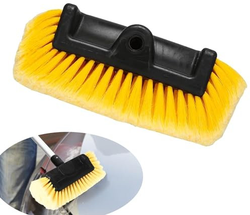 FutureHight Cepillo de lavado de coche para limpiar vehículos, barcos, vehículos o barandillas, cerdas supersuaves para limpieza resistente a los arañazos, fijación universal