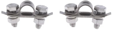 Mealoodiousmusea 2 set 304 Stainless Steel Control Throttle Cable U Shaped Clamp Boat Hardware
