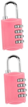 OSALADI 2St Kombinationsschloss Anti-Blockier Passwortsperre für Gepäck fahrradtasche gepäckträger passwortsperre gewohnheiten Reise-Passwortsperre Koffer Diebstahlsicherung reisen Rosa