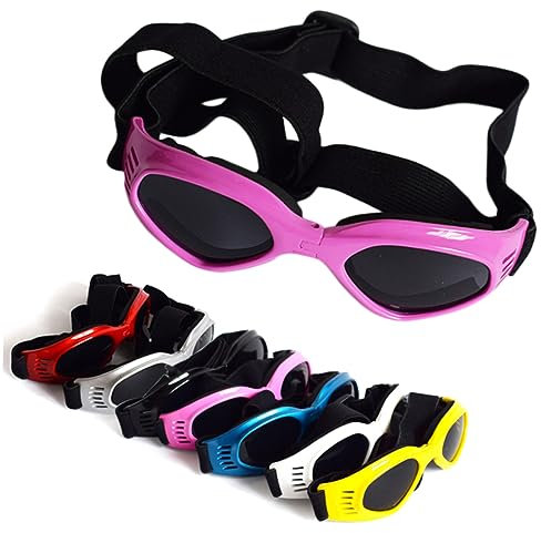 GRIRIW Dog Goggles Für Haustiere Einstellbare Uv-Schutz-Sonnenbrille Für Hunde Und Katzen Und Atmungsaktiv Für Outdoor-