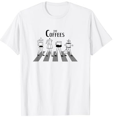 The Coffees, cafetière à piston française, cafetière expresso pour cuisinière T-Shirt
