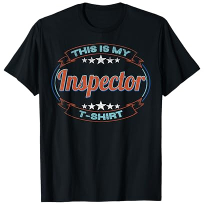Retro Profession This Is My Inspector Camiseta