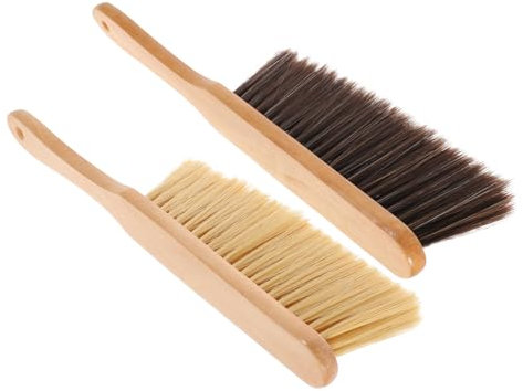 HONMEET 2stücke Holzgriff Staubbesen Für Bett Und Möbel Weiche Borsten Für Gründliche Von Sofas Tischen Und Haushaltsreinigungswerkzeug